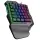 Everest KB-R177 SALVO Siyah USB Led Işıklı Q 35 Tuşlu Multimedya Mini Gaming Oyuncu Klavyes