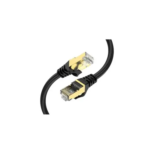Qgeem QG-OT0610 15mt Cat6 CU AWG24-7 UTP Siyah Network Kablosu