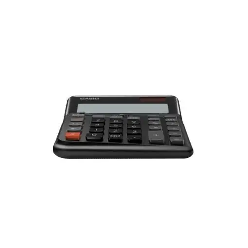 Casio DE-12E-BK Siyah 12 Hane Masa Üstü Ergonomik Tuşlu Hesap Makinesi