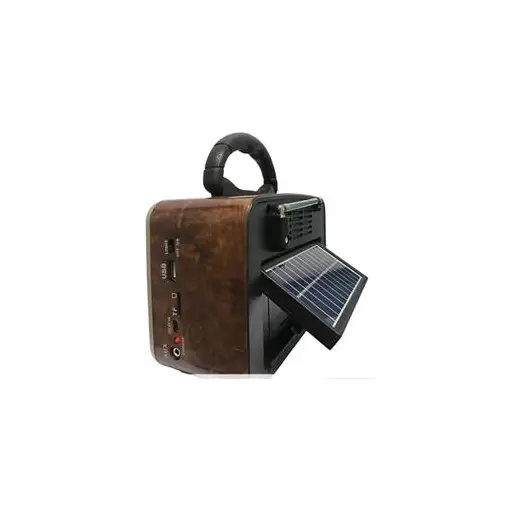 Everton Rt-819 (Solar Güneş Panelli) Bluetooth Fm-Usb-Tf Card-AUX Şarjlı Nostaljik Radyo El Feneri 