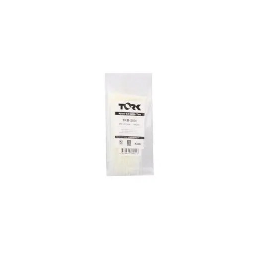 Tork TRK-200-200x7.5mm Beyaz 100lü Kablo Bağı