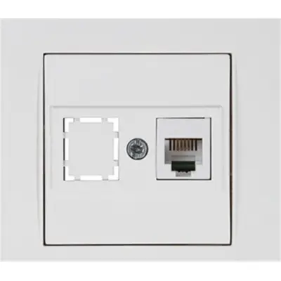 Mutlusan Rita Telefon Prizi 1XRJ12 Beyaz Bilisterli  (2220 125 0101B)  