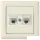 Mutlusan Rita Data Priz 2xRj45 (Cat6)  (2220 141 0101B)  Beyaz Blisterli