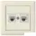 Mutlusan Rita Data Priz 2xRj45 (Cat6)  (2220 141 0101B)  Beyaz Blisterli