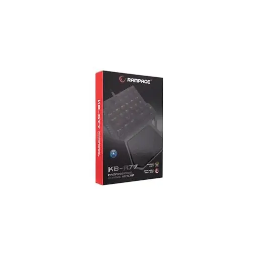 Rampage KB-R77 PALM USB Rainbow Backlight  Blue Switch Mekanik 36 Tuşlu Mini Gaming Oy Klavyesi