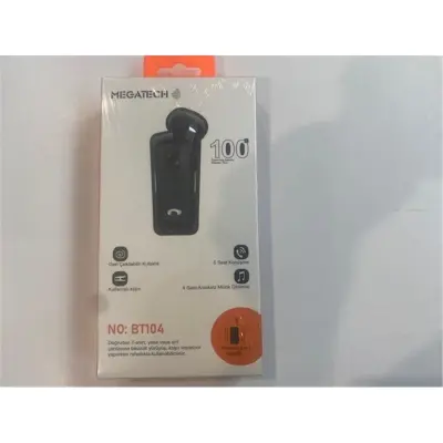 Megatech Mg-Bt104 Sargılı Earphones Bluetooth Kablosuz Kulaklık 