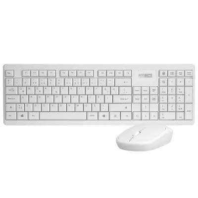 Altec Lansing ALBC6314 Beyaz 2.4GHz 1200DPI Mouse Türkçe Q Kablosuz Klavye + Mouse Set