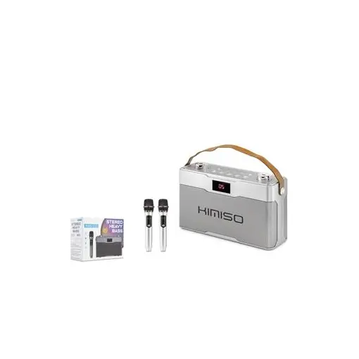 Kimiso KMS237 Bluetooth Karaoke 2 Mikrofonlu Speaker 4x15W 270-260-90MM