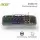 Acer OKW213 Siyah RGB Rainbow Backlit Gaming Keyboard Rainbow (Kablo Uzunluğu 1,5mt)