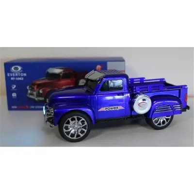 EVERTON RT-1962 Mavi (Blue) Arabalı  Bluetooth Fm-Usb-Tf-Aux Şarjlı Nostaljik Radyo