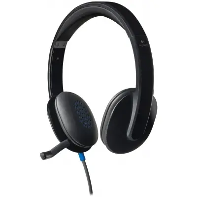 LOGITECH H540 USB GÜRÜLTÜ ÖNLEYİCİ MİKROFONLU KABLOLU KULAKLIK-SİYAH A-00042 981-000480
