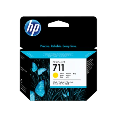 HP CZ136A (711) SARI 3 LU PAKET 29 ML GENIS FORMAT MUREKKEP KARTUSU