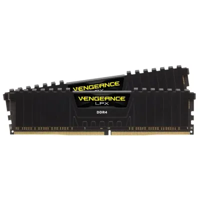 CORSAIR CMK16GX4M2Z3200C16 16GB (2X8GB) DDR4 3200MHz CL16 VENGEANCE LPX SOGUTUCULU DIMM BELLEK BLACK