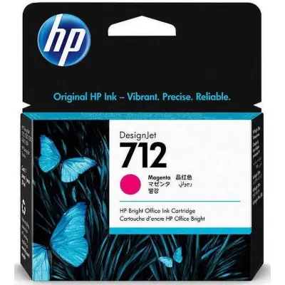 HP 3ED68A (712) KIRMIZI 29 ML GENIS FORMAT MUREKKEP KARTUSU