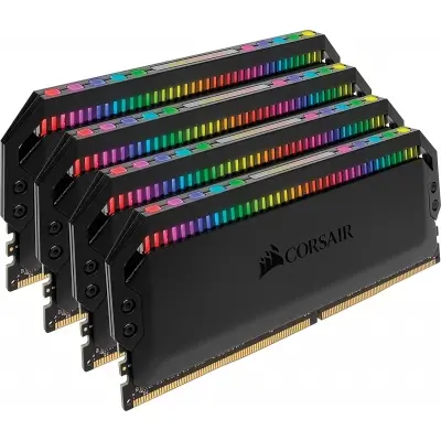 CORSAIR CMT32GX4M4C3600C18 32GB (4X8GB) DDR4 3600MHz CL18 DOMINATOR PLATINUM RGB SOĞUTUCULU SIYAH DIMM BELLEK
