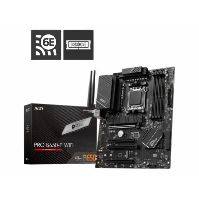MSI PRO B650-P WIFI AM5 DDR5 6400MHZ(OC) HDMI DP M.2 USB3.2 2.5G LAN WIFI 6E ATX