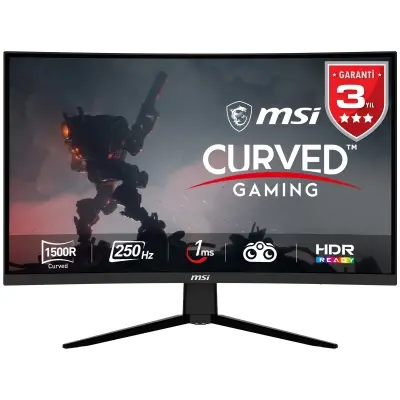 MSI 31.5 G32C4X 1920x1080 (FHD) 16:9 CURVE 1500R VA 250HZ 1MS FREESYNC PREMIUM GAMING MONITOR