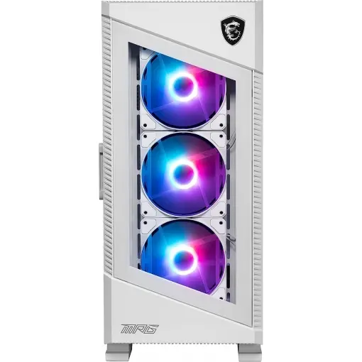 MSI MPG VELOX 100R WHITE TEMPERLİ CAM 4 X A-RGB FAN 4 X 120MM FAN ATX BEYAZ GAMİNG BİLGİSAYAR KASASI