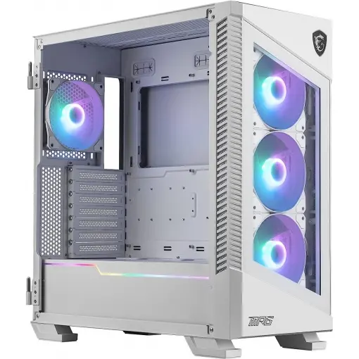 MSI MPG VELOX 100R WHITE TEMPERLİ CAM 4 X A-RGB FAN 4 X 120MM FAN ATX BEYAZ GAMİNG BİLGİSAYAR KASASI