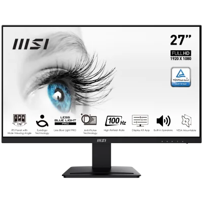 MSI 27 PRO MP273A 1920x1080 (FHD) 16:9 FLAT IPS 100HZ 1MS FREESYNC MONITOR