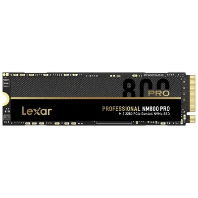 LEXAR SSD NM800P 1TB PRO HIGH SPEED PCIe GEN4X4 WITH 4 LANES M.2 NVMe UP TO 7500 MB/S READ AND 6300 MB/S WRITE LNM800P001T-RNNNG