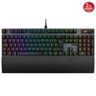 ASUS ROG STRIX SCOPE II TÜKÇE TUŞ DİZİLİMİ ROG NX SNOW MEKANİK SWITCH AURA SYNC RGB VE BİLEK DESTEĞİ