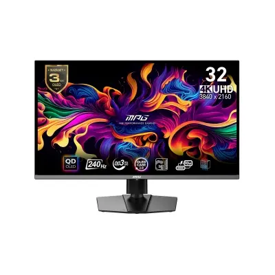 MSI 31.5 MPG 321URX QD-OLED 3840x2160 (UHD) 16:9 FLAT QD-OLED 240HZ 0.03MS ADAPTIVE-SYNC GAMING MONITOR