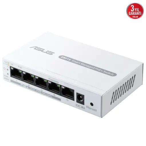 ASUS EXPERTWİFİ EBP15 5-PORT GBE SMART MANAGED POE+ SWİTCH  