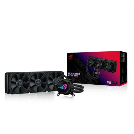 ASUS ROG STRIX LC III 360 ARGB LCD CPU SIVI SOĞUTUCU 2.1" IPS LCD ASETEK'İN YENİ GEN7 V2 POMPASI VE PREMIUM ROG ARGB FANLAR