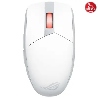 ASUS ROG STRIX IMPACT III WIRELESS ULTRA HAFİF 36000 DPI SENSÖR 2.4GHz BLUETOOTH DEĞİŞTİRİLEBİLİR SWITCH OYUNCU MOUSE BEYAZ