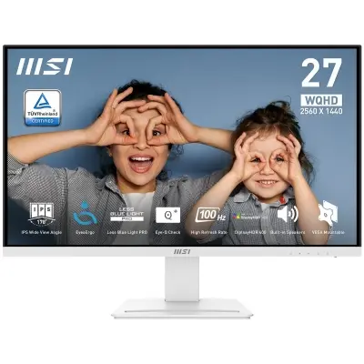 MSI 27 PRO MP273QW E2 2560x1440 (WQHD) 16:9 FLAT IPS 100HZ 1MS FREESYNC PIVOT MONITOR