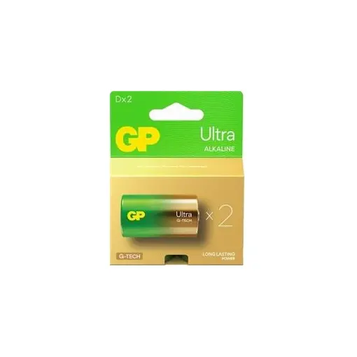 GP G-Tech LR20 Büyük Boy Ultra Alkalin Pil 2'li Paket GP13AU-U2 D Boy
