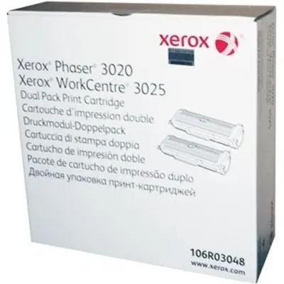 Xerox 106R03048 Phaser 3020-WC3025 Dual Pack Toner 2x1500 Sayfa 