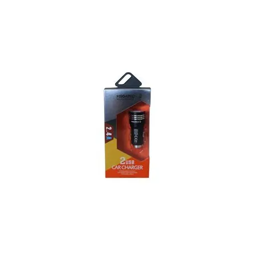 Megatech T05-M24 Renkli 2.4A 2Usb Çelik Araç Şarj Aleti 
