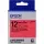 Epson LK-4RBP Pastel Kırmızı Üzeri Siyah 12MM 9Metre Etiket