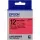 Epson LK-4RBP Pastel Kırmızı Üzeri Siyah 12MM 9Metre Etiket
