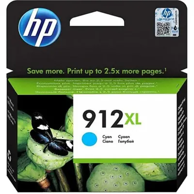 HP 912XL Yüksek Kapasite Cyan Mavi Kartuş 3YL81A
