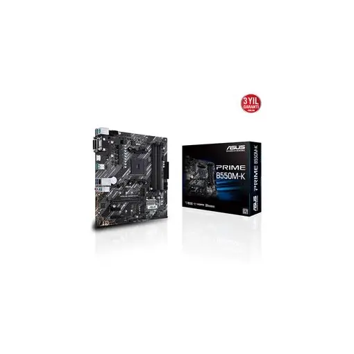 Asus Prime B550M-K AMD AM4 3.Nesil DDR4 VGA DVI HDMI Anakart