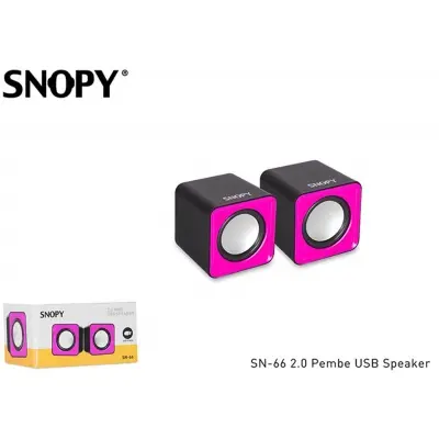 Snopy SN-66 2.0 Pembe USB Speaker