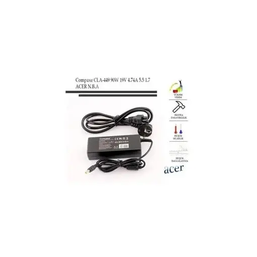 Compaxe Cla-449 19v 7.1a 5.5-1,7 Acer Notebook Adaptör