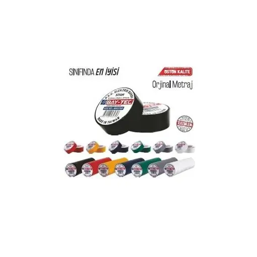 Bay-Tec Mk0770 Kırmızı 10lu Elektrik Bandı 