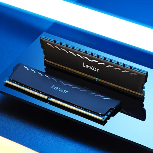 LEXAR THOR RAM DDR4 2X8GB 3600UDIM 16GB KIT (2x8GB) 3600 UDIMM XMP MEMORY WITH BLACK HEATSINK. DUAL PACK LD4U08G36C18LG-RGD