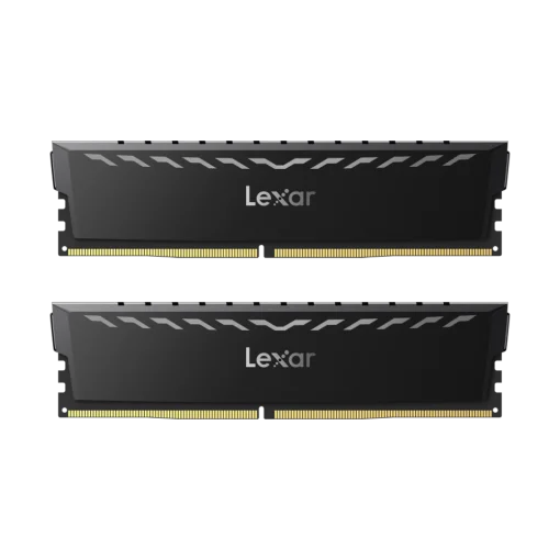 LEXAR THOR RAM DDR4 2X8GB 3600UDIM 16GB KIT (2x8GB) 3600 UDIMM XMP MEMORY WITH BLACK HEATSINK. DUAL PACK LD4U08G36C18LG-RGD