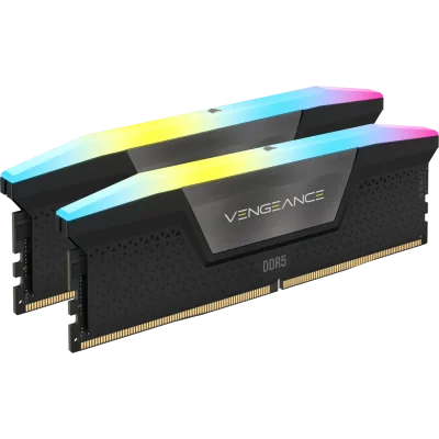 CORSAIR CMH64GX5M2B6000Z30 64GB (2X32GB) DDR5 6000MHz CL30 VENGEANCE RGB SOGUTUCULU DIMM BELLEK BLACK