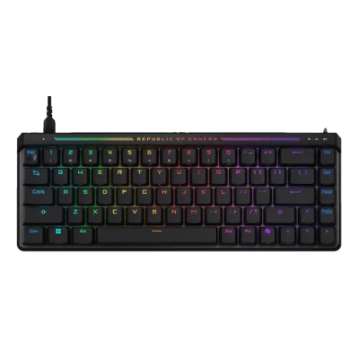 ASUS M605 ROG FALCHION ACE HFX 65 ANALOG OYUN KLAVYESİ YAĞLANMIŞ ROG HFX MANYETİK ANAHTARLAR HIZLI TETİKLEME DOKUNMATİK PANEL 8000 HZ POLLING RATE BEŞ KATMANLI YALITIM VE CONTALI MONTAJ KAPAK KILIF ABS TUŞ KAPAKLARI