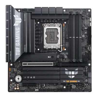 ASUS TUF GAMING B860M PLUS Intel B860 LGA1851 DDR5 8800 DP HDMI TypeC 3x M2 USB3 2 Gen 2x2 AURA RGB 2 5Gbit LAN mATX 12+1+2+1 Güç Aşamaları 1xGen5 M2 Ready for Advanced AI PC