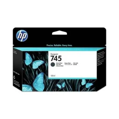 HP 745 Matte Black Mat Siyah 130ML Plotter Kartuşu F9J99A