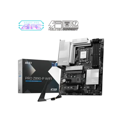 MSI MB PRO Z890-P WIFI SOKET 1851 DDR5 9200MHZ(OC) USB 20Gbps 4xM.2 2xTB4 HDMI 2X DP 5G LAN WIFI 7 ATX